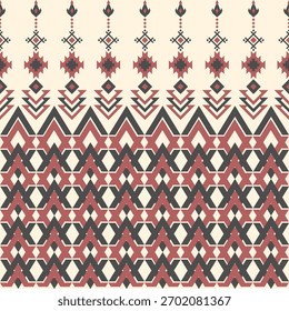Terracotta Ton Nahtloses geometrisches Muster mit modernen abstrakten Formen im minimalistischen Stil. Perfekt für Stoffdesign, Verpackungen, Tapeten, Packpapier, Branding und digitale Hintergründe. 