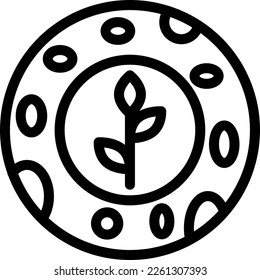 Diseño de iconos de la línea del vector del planeta de Terraformación