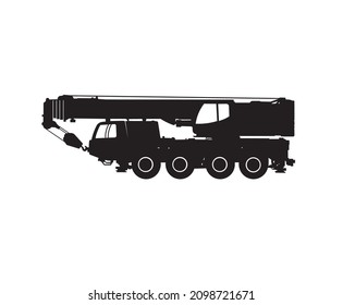 TERRAIN CRANE BLACK HIGH VECTOR