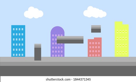 Terrain game asset for 2d games. Vector game assets