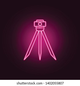 terrain gauge neon icon. Elements of Measure set. Simple icon for websites, web design, mobile app, info graphics
