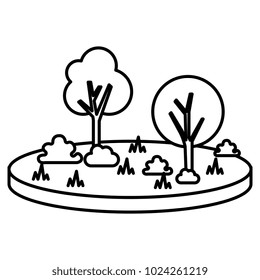 terrain with grass and tree