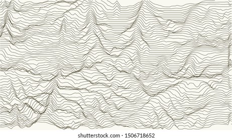 Terrain map background 2D Topographic height line stroke