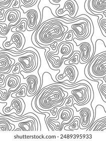 terrain world map in lines vector seamless texture