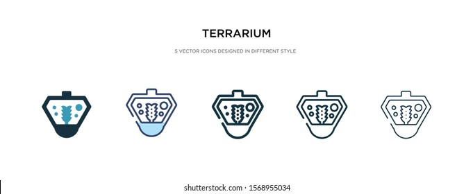 terrarium icon in different style vector illustration. two colored and black terrarium vector icons designed in filled, outline, line and stroke style can be used for web, mobile, ui