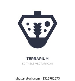 terrarium icon on white background. Simple element illustration from Animals concept. terrarium icon symbol design.