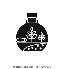 Terrarium icon Simple thin line flat symbol