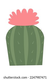 Terrario para cactus de pequeño tamaño Decoración de huertos. Ilustración del vector