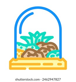 terrarium urban gardening color icon vector. terrarium urban gardening sign. isolated symbol illustration