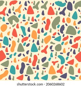 Terrazzo abstract colorful seamless pattern background, Colorful terrazzo seamless pattern