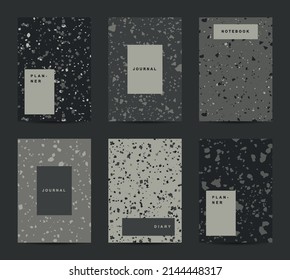 Terrazzo abstract cover page templates