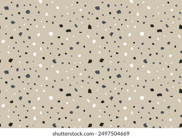 Terrazzo abstract cover page templates. Seamless pattern. Universal abstract layouts. Applicable for notebooks, planners, brochures, books, catalogs.