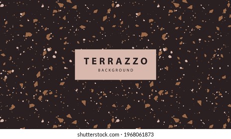 Terrazzo abstract floor wallpaper background