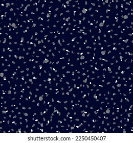 Textura abstracta de Terrazzo. Patrón italiano de rock vectorial. Diseño de Granito sin Marble. Material Vector Azul Terrazzo. Fondo de Cristal Azul Mosaico. Planta Terrazzo Arte Irregular. Impresión veneciana de piedra