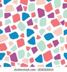 Terrazzo background pattern design. Seamless marble design. Terrazzo stone floor