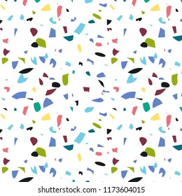 Terrazzo background pattern design/abstract geometrical seamless pattern vector illustration