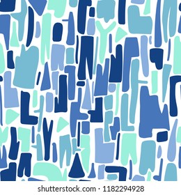 Terrazzo blue pattern on white backgroung vector illustration flat desing