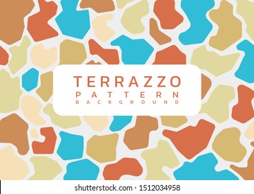 Terrazzo clean background modern pattern design art concept with space for your text. vector illustration