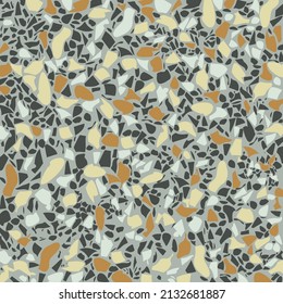 Terrazzo color background. Texture of classic Italian type of floor in Venetian style composed of natural stone, granite, quartz, marble, glass and concrete. 