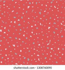 Terrazzo colorful seamless pattern Abstract repeat background Art design for textile print, tile, wallpaper, ceramic, branding conept, home decor Grey, black marble texture Vector vintage illustration