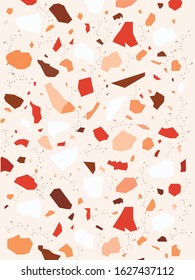 Terrazzo colorful seamless pattern Abstract repeat background , texture vintage illustration