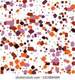 Terrazzo coral pattern. Mosaic artistic decoration illustration