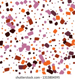 Terrazzo coral pattern. Mosaic artistic decoration illustration