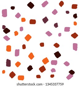 Terrazzo coral pattern. Mosaic artistic decoration illustration