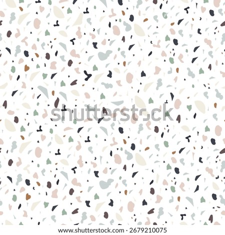 Terrazzo floor background seamless fabric design pattern