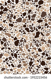 estampado de cerámica de suelo terrazo en tonos beige marrón decoración diseño interior geométrico abstracto café 