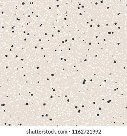 Terrazzo floor marble seamless pattern Mixed granite and quartz rocks and sprinkles Abstract vector background for print home decor, interior, architecture designs, fabric, textile, paper, wrapping