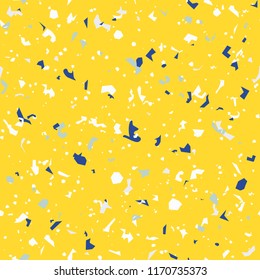 Terrazzo floor marble seamless pattern Mixed granite and quartz rocks and sprinkles Abstract vector background for print home decor, interior, architecture designs, fabric, textile, paper, wrapping