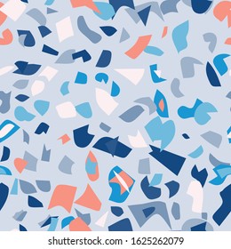 Terrazzo floor marble seamless pattern. Trendy fashion design