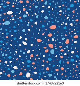 Terrazzo floor marble seamless pattern. Trendy fashion design