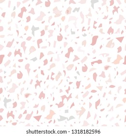 Terrazzo floor, marble surface, seamless pattern. Vector illustration