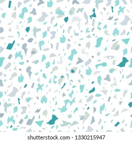 Terrazzo floor, marble surface, seamless pattern. Vector illustration