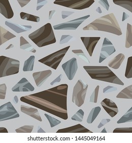 Terrazzo floor profile. Vector. Texture of classic italian type of floor in Venetian style. 