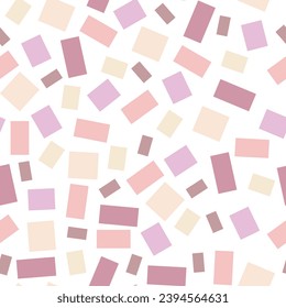 Terrazzo floor seamless pattern in pink and purple color