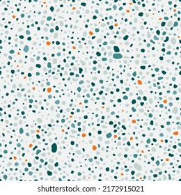 Terrazzo floor vector texture. Seamless terrazzo flooring pattern. Marble floor with colorful sprinkles.