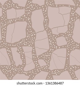 Terrazzo flooring, blue seamless pattern background texture. Abstract vector design for print on floor, wall, tile or textile