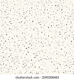Sol en terrazzo, frites de marbre, motif harmonieux. Texture du sol en mosaïque avec petites pierres naturelles, granit, calcaire, béton. Arrière-plan vectoriel