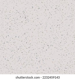 Terrazzo flooring, marble small chips, seamless pattern. Light brown and beige texture of mosaic floor with natural small stones, granite, limestone, concrete. Vector background