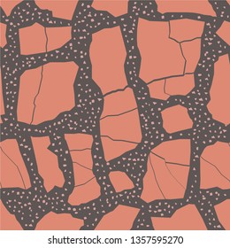 Terrazzo flooring, seamless colorful pattern background. Abstract vector texture design for print on floor, wall, tile or textile.