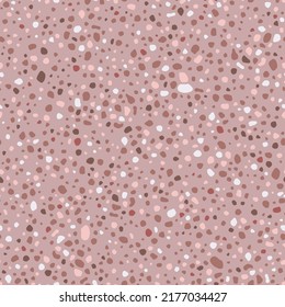 Terrazzo flooring seamless pattern 1970s or 1980s style. Seamless vector texture for floor pattern or fashion print.