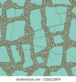 Terrazzo flooring seamless pattern background texture. Abstract vector design for print on floor, wall, tile or textile. 