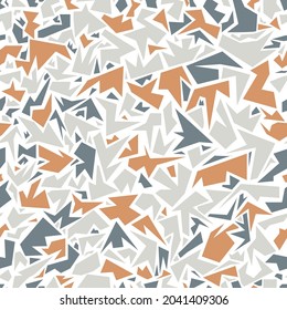 Terrazzo flooring seamless pattern. Texture of classic italian floor style. Abstract pattern retro design for interior, fabrics, wallpaper and packaging design