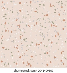Terrazzo flooring seamless pattern. Texture of classic italian floor style. Abstract pattern retro design for interior, fabrics, wallpaper and packaging design