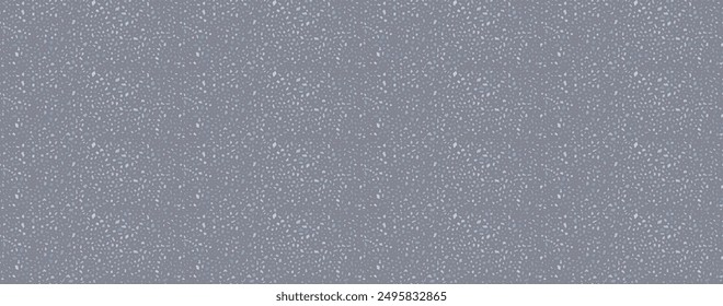 Suelos de terrazo sin patrón. Vector de textura de asfalto realista con Elementos abstractos de mosaico gris. Baldosa de terrazo con piezas naturales de mármol, granito o cuarzo. Fondo de suelo italiano clásico