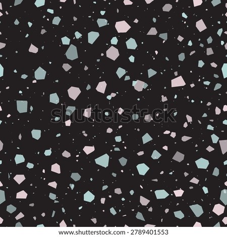 Terrazzo flooring seamless pattern. Vector texture of mosaic floor. Vector seamless pattern, polished terrazzo surface