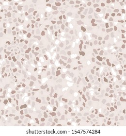 Terrazzo flooring. Seamless pattern.Gray background texture. Abstract vector design for print on floor, wall, tile or textile